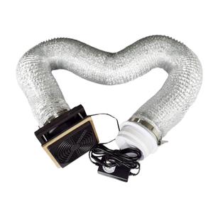 3D Printer Enclosure Ventilation Kit with 180CFM 4" Exhaust Fan  Fume Extractor with Sealed Port & Backdraft Valve, Wall/Window Mountable for Non-Ventilated Enclosures