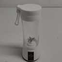 B Well Portable Rechargeable Personal Blender, White, Touch Control, USB Charging 13 Oz