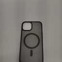 SUPFINE Magnetic for iPhone 14 Case & iPhone 13 Case (Compatible with MagSafe)(Military Grade Drop Protection) Translucent Matte Shockproof Phone Cover,Black