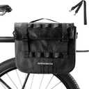 ROCKBROS Bike Panniers 15L Capacity Waterproof Bike Rack Bag Bicycle Panniers for Cycling Commuting Bikepacking Black, One Size