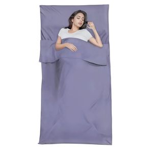MongByYa Sleeping Bag Liner,Travel Sheet & Adult Sleep Sack, Camping Sheets Travel Sleep Sack for Backpacking,Hotels & Hostels -Lightweight Single &Double Travel Sheet Camping Sheets
