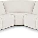 VANSOFY Extra Large Reclining Sectional Couch Covers, Washable 5-Piece Sofa Covers for L Shape Sectional Sofa Corner Seater, Thick, Soft Sofa Slipcovers (5 Seat Recliner Cover, Off White)