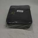 Relavel Travel Makeup Train Case Makeup Cosmetic Case Organizer Portable Artist Storage Bag with Adjustable Dividers for Cosmetics Makeup Brushes Toiletry Jewelry Digital Accessories Black