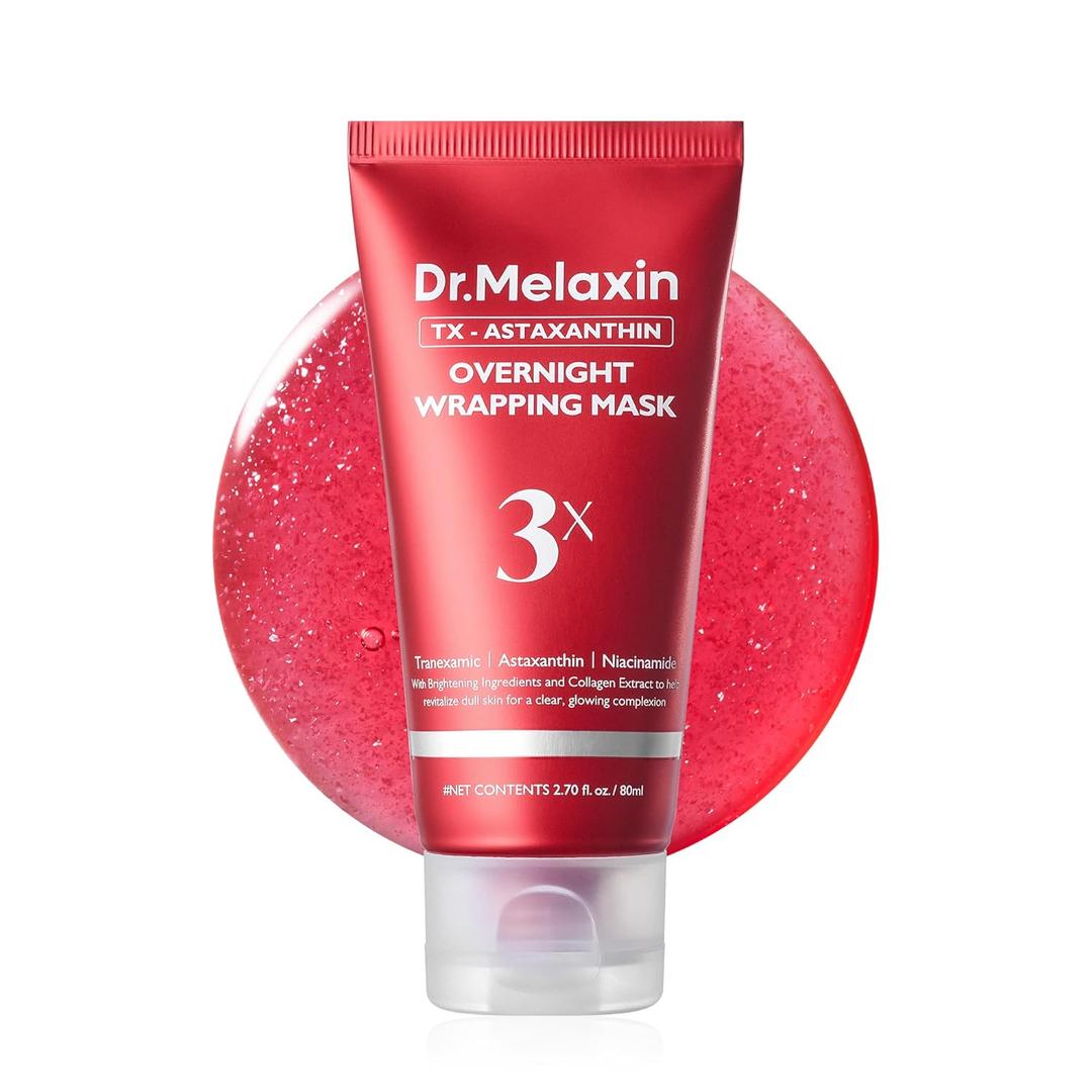 Dr.Melaxin TX Astaxanthin Overnight Wrapping Peel-Off Mask  Skin Tone Improving, Hydrating & Firming Overnight Face Mask for Glow & Texture Refinement