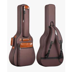 CAHAYA Guitar Bag 40 41 42 In 6 Pockets Guitar Case Water Resistent Oxford Cloth 0.5 In Extra Thick Sponge Padded for Acoustic Classical Guitar with Anti-theft Pocket CY0150
