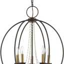 Livex Lighting 40915-07 Arabella Chandelier, Antique Brass, 22 x 22 x 28.25