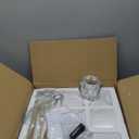 VILUXY Gold Crystal Sputnik Chandelier 6-Light Modern Pendant Light Fixture for Dining Room 25.5 Semi Flush Mount Ceiling Light Fixture for Living Room Kitchen Bedroom