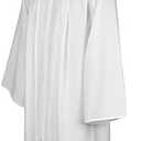 Leishungao Senior Classic Choir Robes Confirmation Robe White for Baptisms 54FF
