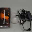 Halloween Mist Maker, Water Fountain Pond Mini Fog Machine Atomizer Air Humidifier, Ultrasonic Mist Maker Fogger Indoor Fountain, Mister Fogger with 12 LED Light and Waterproof Splash Guard