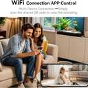 4K HD Wireless WiFi Security Camera, Nanny Cam for Home, Indoor Camera with Clock with App Control, AI Motion Detection, Loop Recording, Night Vision, Local & Cloud Storage, Easy to Use