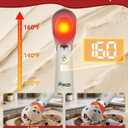 Heated Ice Cream Scoop Rechargeable, Electric Ice Cream Scooper with Removable Battery &Drip-Proof Stand, OneTouch 3 Fast Heating Levels, IP68 Waterproof, Food-Grade Metal for Hard Ice Cream