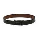 Men Black Reversible Belt  , 41"