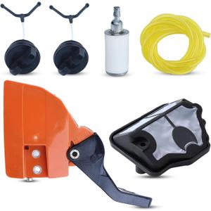 HAISHINE Sprocket Clutch Side Cover Chain Brake Handle Kit for Husqvarna 142 141 137 136 Chainsaw 530054802, 544097901