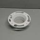 Oatey 3 in. or 4 in. PVC Closet Flange with Plastic Ring without Test Cap, White (1 Count (Pack of 1))