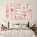 16 PCS Aura Angel Numbers Room Decor, Wall Art Prints for Bedroom, Posters for Room Aesthetic, Wall Collage Kit Pictures for Living Room, Inspirational Quotes, Cute Trendy Dorm Gallery Home (11"x14" Unframed, Pinkish-orange)
