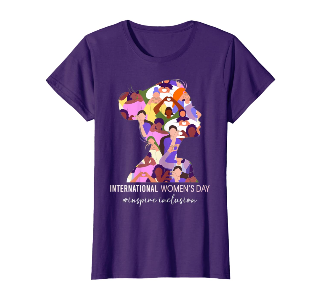 International Women's Day 2025 Inspire Inclusion For Women T-Shirt Size XL