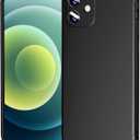TENOC Phone Case Compatible with iPhone 12 Mini, Black Case Anti-Fingerprint Protective Bumper Matte Cover for 5.4 Inch