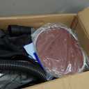 Drywall Sander, 2025 Upgraded 8-Amp Popcorn Ceiling Removal Tool with 7 Variable Speed 800-1800RPM, Drywall Sander with Vacuum Dust Collector with Extendable Handle, LED Light, 12pcs Sanding Discs,Red