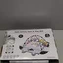 Baby Gym Play Mat, 8-in-1 Tummy Time Mat & Activity Gym, Washable Ball Pit, Infant Play Mat with Detachable Toys for Sensory Exploration and Motor Skill Development (Black White)