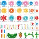 SpringFlower Toys for Girls 3 4 5 6 7 Years Old, Flower Garden Building Kit with Storage case,Educational STEM Toy and Preschool Garden Play Set for Toddlers, for Kids,148pcs