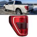 Tail Light Assembly For 2021 2022 2023 Ford F150 XLT Rear Brake Lamp Halogen Type Blind Spot Left Driver Side Replsce ML3Z13405C
