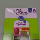 Plum Organics Stage 2 Organic Baby Food - Apple, Raspberry, Spinach, and Greek Yogurt - 3.5 oz Pouch (Pack of 4) - Organic Fruit and Vegetable Baby Food Pouch (BB: 03/10/2025)