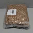 Bathroom Runner Rug,Boho 2x6 ft Hallway Runner,Braided Style Neutral Kitchen Runner Rugs,Faux Jute Rug with Rubber Backing,Machine Washable Solid Entryway Runner Non Slip,Tan Brown