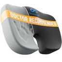 Everlasting Comfort Doctor Recommended Memory Foam Seat Cushion for Office Chairs & Car - Ergonomic Office Desk Accessories - Cushions for Tailbone Pain Relief, Sciatica (Onyx, Large)