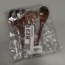 Handmade Wooden Spoons for Eating, Japanese Ramen Spoon Set with Long Handle, Perfect for Rice, Desserts, and Cooking - Stylish Kitchen Utensils (6 PCS)