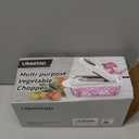 8 Blade All-in-1 Vegetable Chopper Mandoline Slicer with Container, Food Chopper, Onion Chopper, Veggie Cutter for Salad, Kitchen Gadgets Accessories Essentials, White