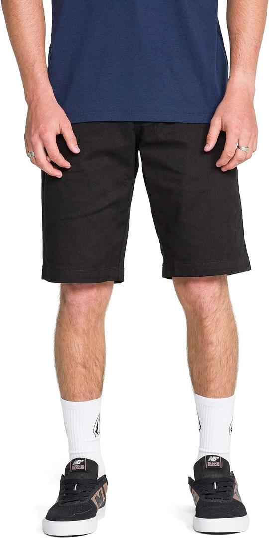 Volcom mens Vmonty Stretch Shorts, Black, 33 US