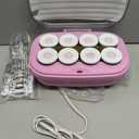 Conair Hot Rollers for Long, Medium & Short Hair, 8 Ceramic Flocked 2-Inch Heated Hair Rollers with Clips, Hot Curlers for Women, Volume & Curls,  Lilac