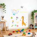 Magnetic WhiteBoard for Wall 40" x 32" Self-Adhesive Magnete Dry Erase White Board Sticker with Magnet Accessories Magnetic Wall Decal Peel and Stick Magnetic Wall Decal for Kids Playroom