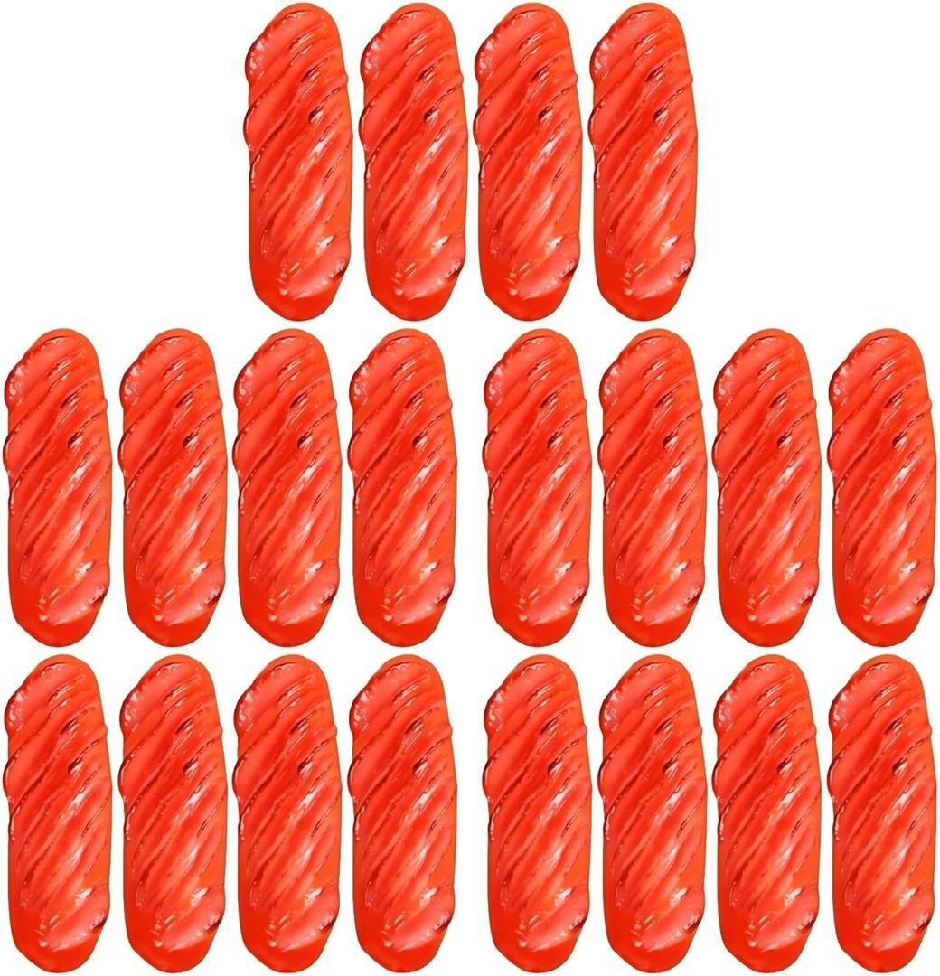 Hemoton Realistic Fake Hot Dog Prop Set 20Pcs Simulated Roasted Sausage Decoration for Food Photography Party Kitchen Display (5.50X1.50X1.50CMx5pcs)