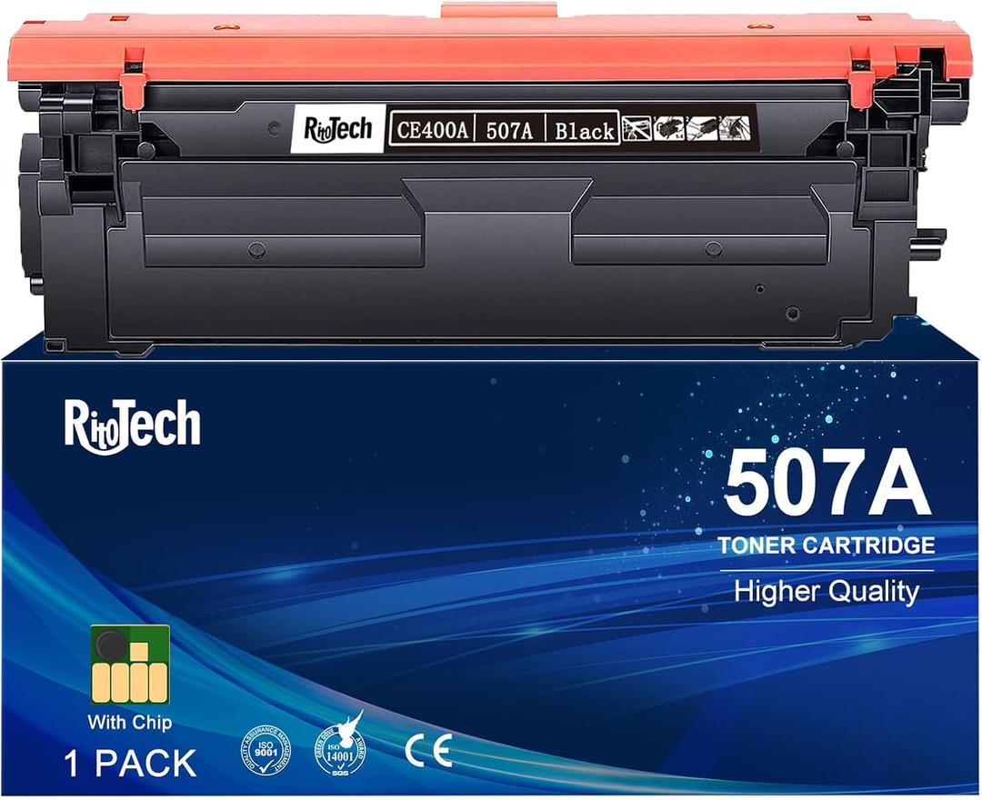 507A Black CE400A Toner Cartridge, Replacement Compatible for HP 507 507X CE400X for HP LaserJet 500 Color m551 m551dn m551n m551xh m570dn m570dw m575c m575dn m575f Printer (1-Pack)