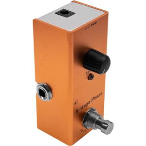 Mini Electric Guitar Effects Pedal Metal Shell DC 9V Adapter Powered True Bypass for Multi Electric Guitar Kit (Vintage Phase)