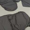 TAOCOCO Recliner Sofa Slipcover, 3 Pieces Polyester Fabric Stretch Sofa Covers for 3 Seat Reclining Couch, Soft Washable Furniture Protector with Pockets (3 Seat, Dark Gray)