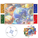 Rotating Jigsaw Puzzle Board with Drawers 1000 Piece – Puzzle Table with Cover, 4 Drawers, 23” x 31" – Wooden Puzzle Organizer, Puzzle Accessories,Portable Puzzle Tables for Adults and Kids