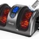 TISSCARE Shiatsu Foot Massager with Heat: FSA HSA Eligible Foot Massager for Plantar Fasciitis, Neuropathy, Circulation and Pain Relief, Massage Feet/Leg/Calf/Ankle at Home/Office, Gifts for Women Men (Dark Gray)