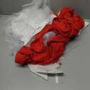 Hillban Christmas Elf Costume for Women Red White Xmas Outfit Female Halloween Party Cosplay(Red White, Large)