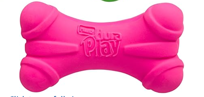 Hartz DuraPlay Bone Squeaky Latex Dog Toy for Medium Breeds