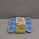 Samuelworld Baby Food Storage Container, 12 Portions x 2.5oz - BPA Free Silicone Freezer Tray with Clip-On Lid for Breast Milk Storage, Homemade Baby Food, Vegetable & Fruit Purees - Blue