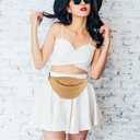 VALICLUD 1pc Summer Waist Bag Imitation Straw Woven Bag Chest Pouch Cross- body Bag