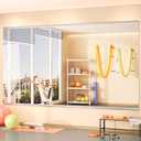 Hasipu Home Gym Mirror 48" L x 24" W - 4PCS Large Full Body Mirror for Yoga, Fitness, Garage, Dance Studio, Wall-Mounted, 0.16in Tempered Glass Frameless