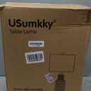 25" Table Lamps Set of 2 - Modern Bedside Lamps for Living Room - White Washed Ceramic Nightstand Lamps for Bedroom