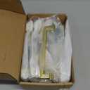 Asidrama 10 Pack 5 Inch(128mm) Brushed Brass Kitchen Cabinet Handles, Gold Cabinet Pulls Kitchen Cabinet Hardware Cupboard Handles Drawer Pulls