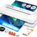 13" 4-Roller Commercial Laminator Machine, 3-10 Mil Thickness Laminating Machine, Fast 55s Warm-Up & 1000mm/min Laminating Speed for Laminating 11x17 & A3 Size, Includes 30 Sheets for Office, School