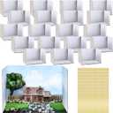 Sherr 10 Pcs Diorama Kit Box Cardboard Diorama Project with Double Sided Tapes for Display DIY Dollhouse Gift for Birthdays Holiday, White, 11.8 x 8.7 x 8.3 Inch, Small