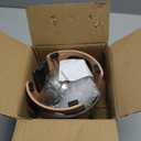 SportPet Food Bowls_Raised Stainless Steel Bowl_Gravity Feeder and Waterer,Brown