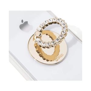 Sonix Embellished Crystal Rhinestone Phone Ring and Stand (Gold, Clear)